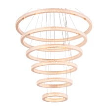 Zedon Iron & Acrylic LED 6 Light Pendant